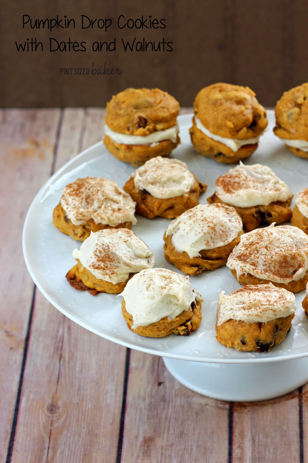 Spicy Pumpkin Date Cookies with Cream Cheese Frosting #OXOGoodCookie