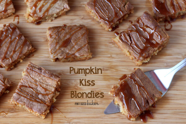 Pumpkin Blondies and Caramel