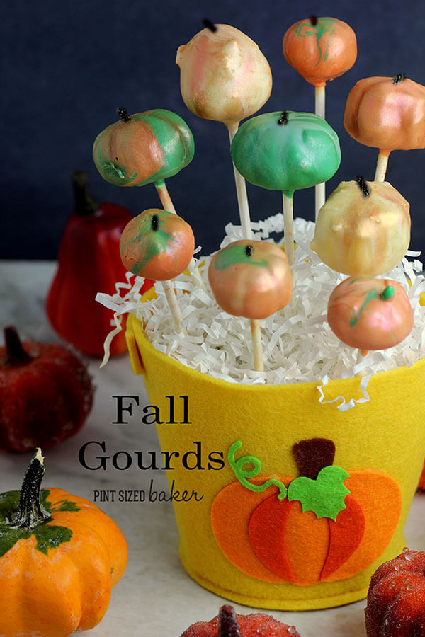 Fall Gourd Cake Pops