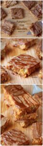 Pumpkin Kiss Caramel Blondies are so yummy for your fall baking.