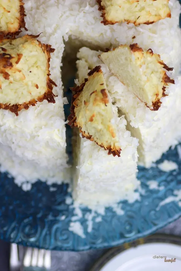 Care for a slice of this triple coconut cake? For serious coconut fans only! from #DietersDownfall