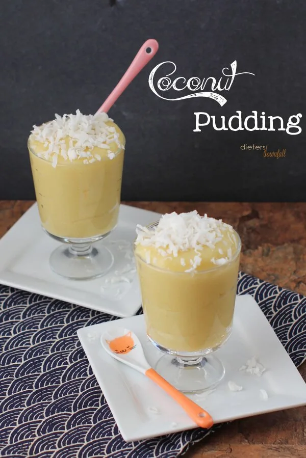 Smooth and Creamy Coconut Pudding. The perfect dessert. from #DietersDownfall