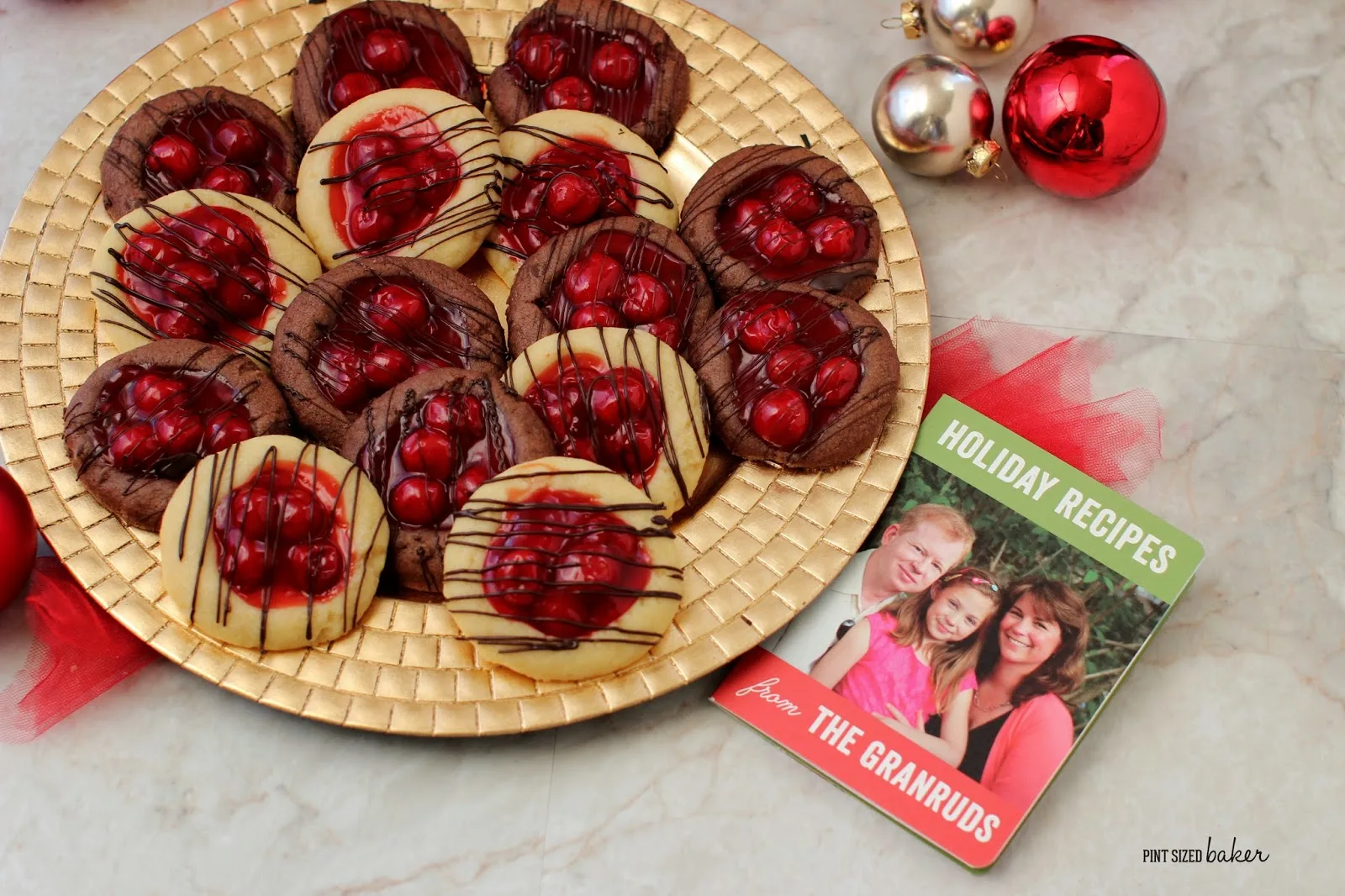 Enjoy the flavor of a cherry pie in these fun and easy Cherry Pie Thumbprint Cookies! You can also fill them with apple or blueberry to bake your favorite.