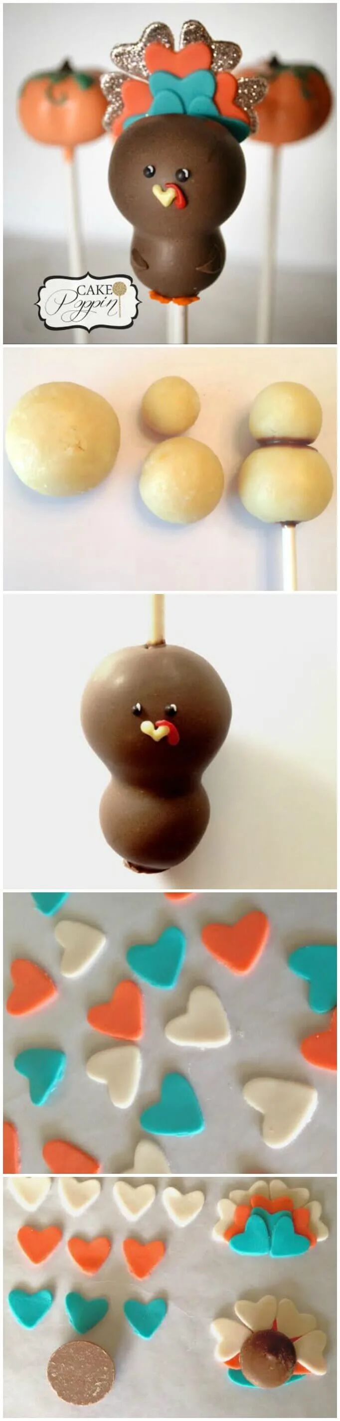 Gobble, gobble! This adorable Turkey Cake Pop wants to sit at your Thanksgiving dinner table. Learn how to make this Chubby Turkey now.