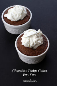 Chocolate Fudge Cakes for Two