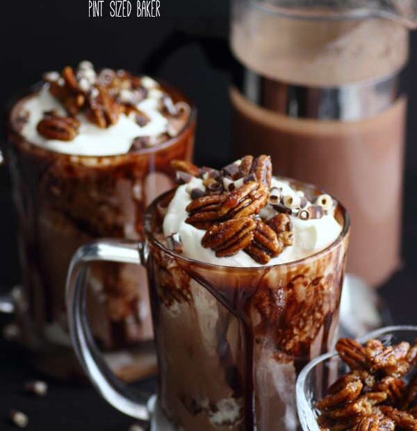 It's a great night when you sit down and enjoy these Amaretto Hot Chocolate Floats!