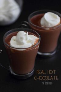 Real Hot Chocolate is the only to go in the winter. Warm up with this easy hot chocolate recipe.