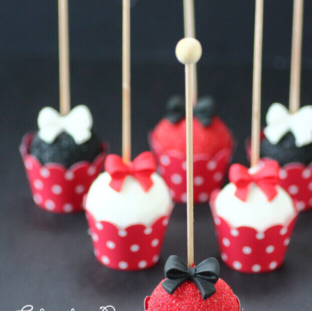 Red and Black Bow Cake Pops 5a