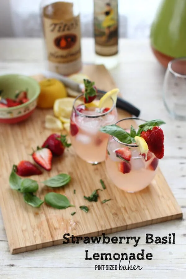 Strawberry Basil Lemonade