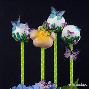 Butterfly Wafer Cake Pops- featured image