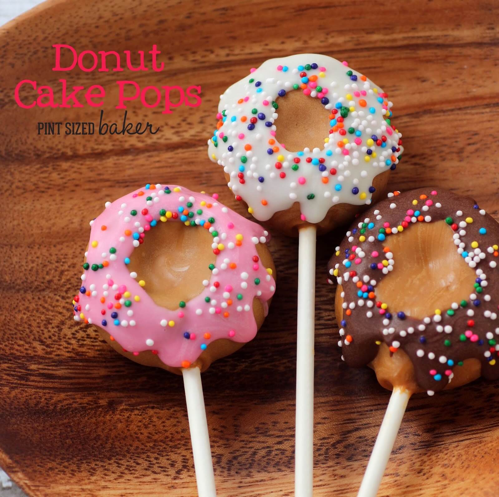 Donut Cake Pops and a Cake Poppery Book Giveaway • Pint Sized Baker