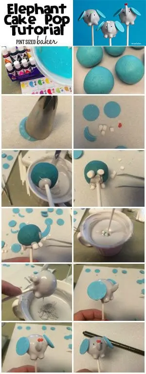 How To Make Elephant Cake Pops Pint Sized Baker