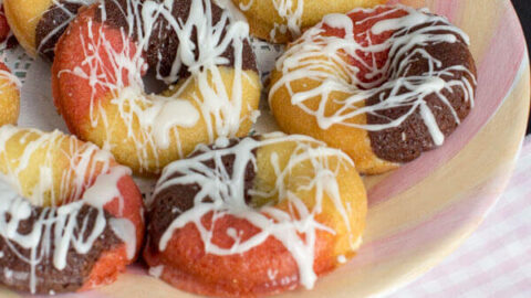 neapolitian Cake Donuts 21
