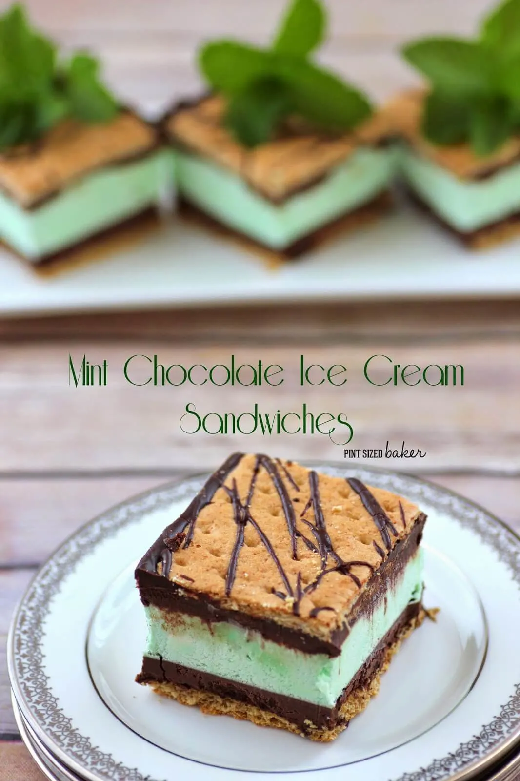 Mint Chocolate Ice Cream Sandwiches