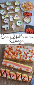 Easy Halloween Fudge - Made with two main ingredients and then use your imagination to decorate them. Perfect for school gift giving!