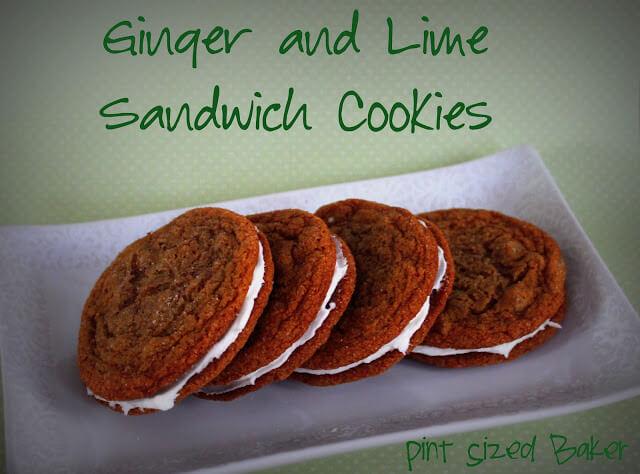 Ginger Snap Cookies and Lime Sandwiches