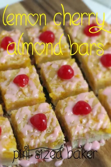 Lemon Cherry Almond Bars