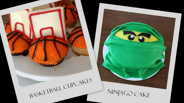 PS Ninjago Cake Basketball Cupcakes