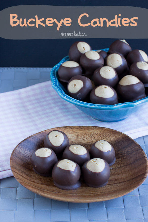 An image linking to a recipe for Peanut Butter and Chocolate Buckeye Candies.