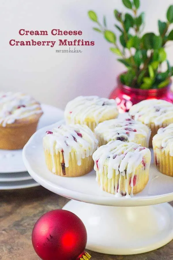 This Cream Cheese Cranberry Muffin recipe is the perfect thing to make with a house full of guests this holiday season. I know I'm making some!