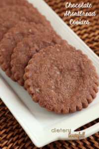 Chocolate Shortbread Cookies - top them with frosting or turn them into a crust.