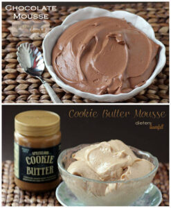 Creamy Cookie Butter and Chocolate Mousse fillings.