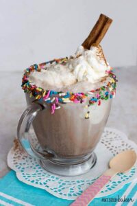 Everything tastes better with sprinkles! Enjoy this Horchata Ice Cream Float.