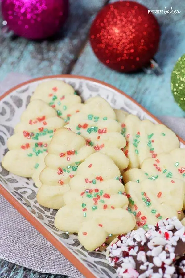 Make some Simple Spritz Christmas Cookies with the kids. There are so many designs to choose from!