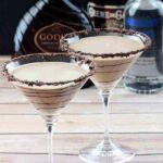 Chocolate Martinis - Godiva Chocolate Liquor, Vodka, and Creme de Cocoa with a touch of cream. It's the perfect dessert for adults!