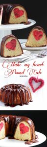 This homemade butter pound cake has a surprise heart baked into it! I'll love how pretty it looks and my family was so thrilled when we cut into it!