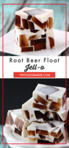 These no-melt Root Beer Float Jello treats are sure to be a summer favorite! All the flavors you love without a huge mess.