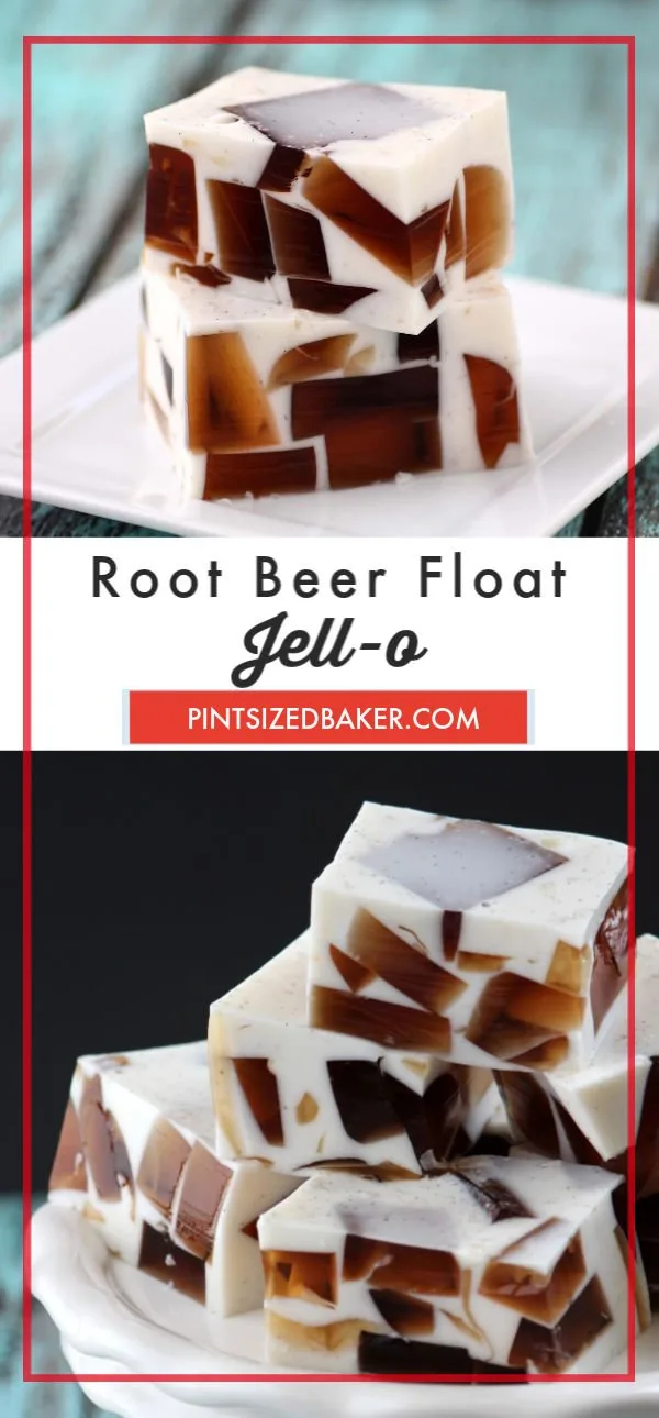 Root Beer Float Jello for Pinterest