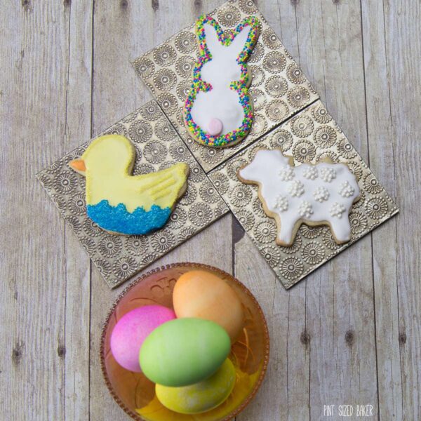 No special tools required to make these Easter Sugar Cookies. I whipped them up in no time!