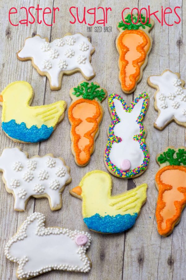 Everyone loved these yummy Easter Sugar Cookies. I loved them because they were done in a day without any special tools!