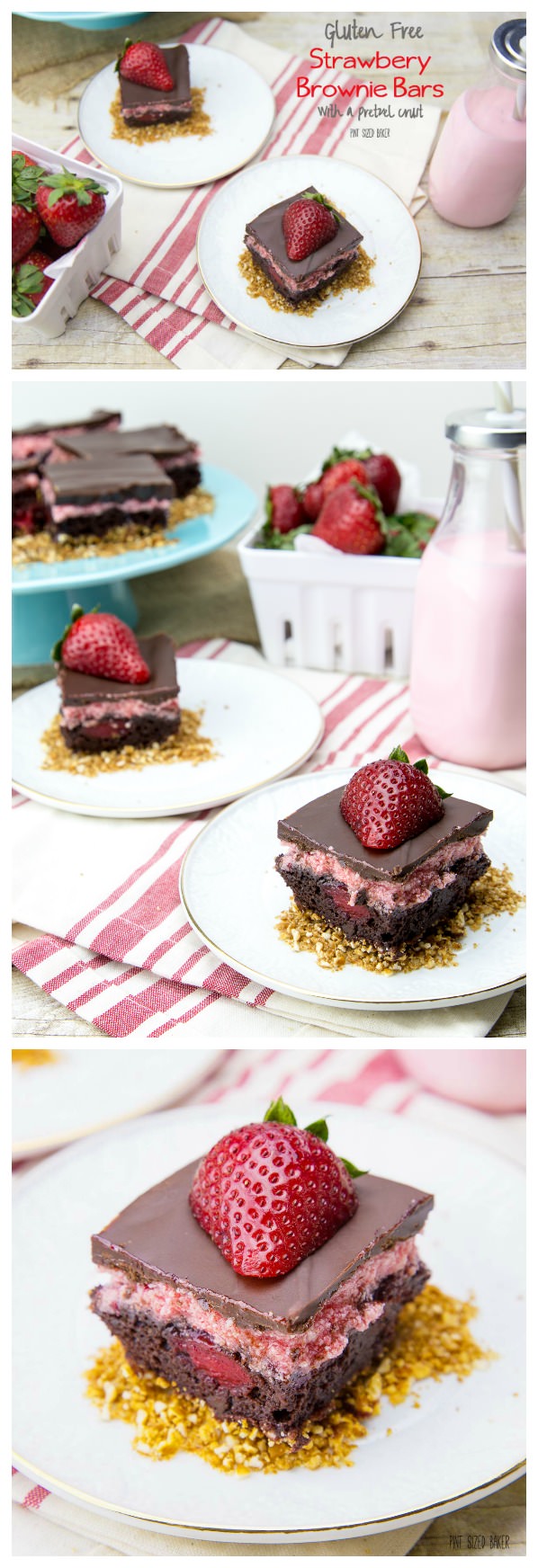 These Gluten Free Strawberry Brownie Bars are so good! Nobody suspects they are GF and everyone is happy with this brownies. 