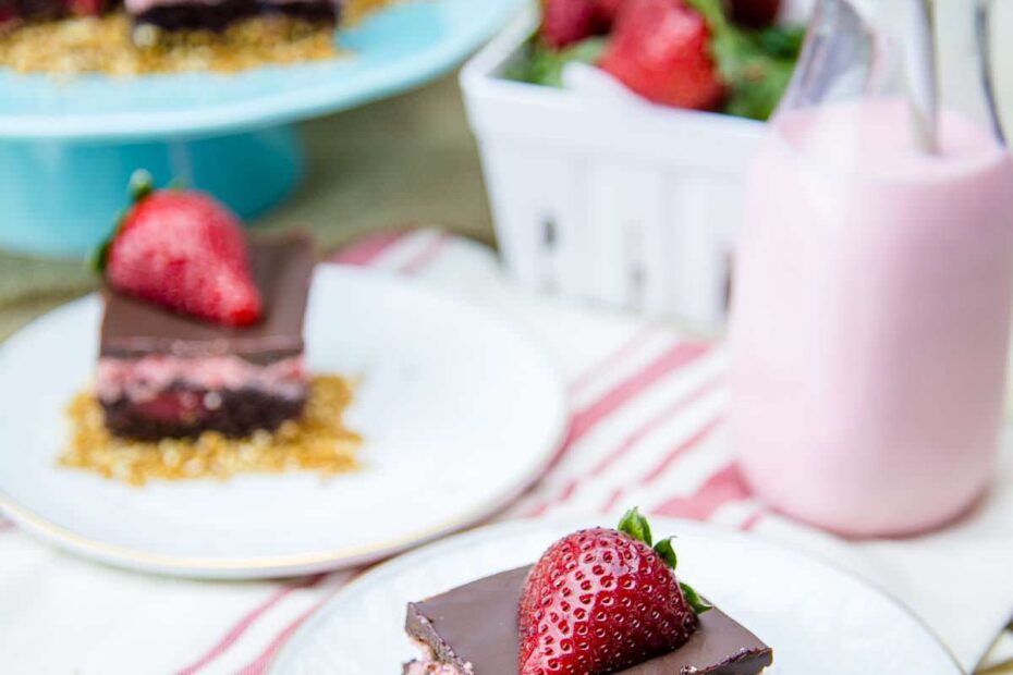I'm making these easy Gluten Free Strawberry Brownie Bars so that everyone can enjoy some. (They don't have to know they are GF.)