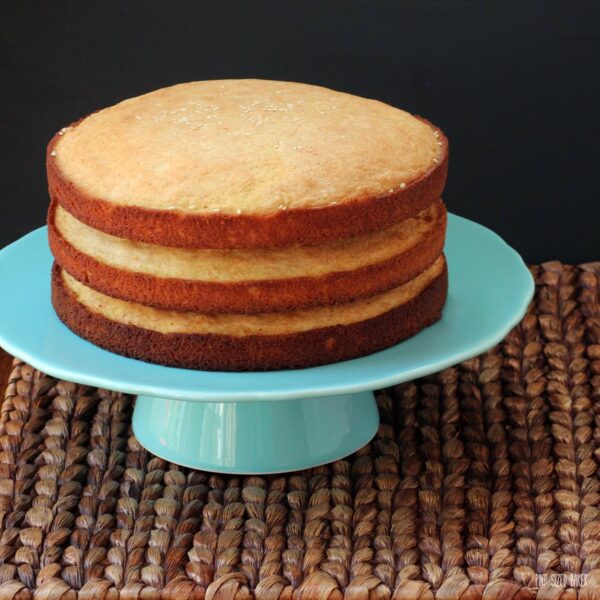 Basic Yellow Cake Recipe. It's just waiting for some chocolate frosting and some birthday candles!