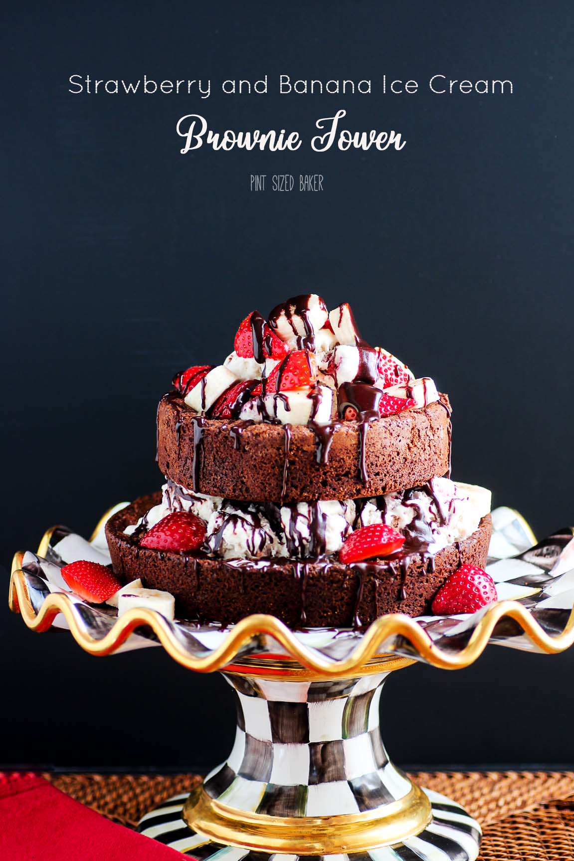 An awesome dessert made for some awesome friends. This Brownie and Ice Cream Tower dessert is simple to make, but impressive to serve!