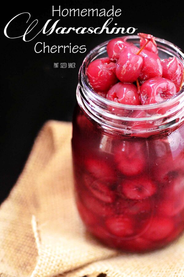 Get the instructions on how to make your own homemade Maraschino Cherries. No artificial colors, flavors, or preservatives.
