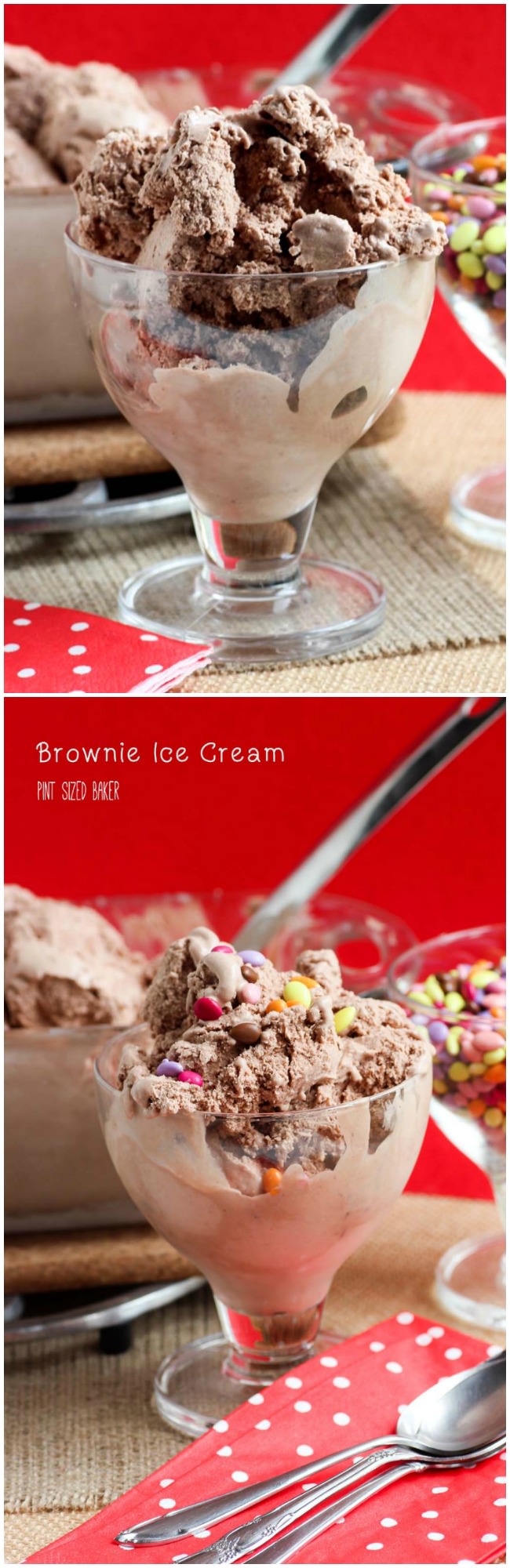 Ice Cream flavored with brownie mix. Tastes like a Wendy's Frosty. It's some good stuff!