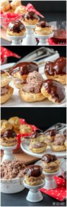 Make some easy Profiteroles and fill them with delicious chocolate ice cream. They are an awesome dessert for a summer party.
