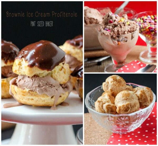 Brownie Ice Cream Profiteroles. An amazing dessert.