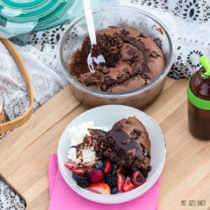 Easy Chocolate Cake that's perfect for a picnic.