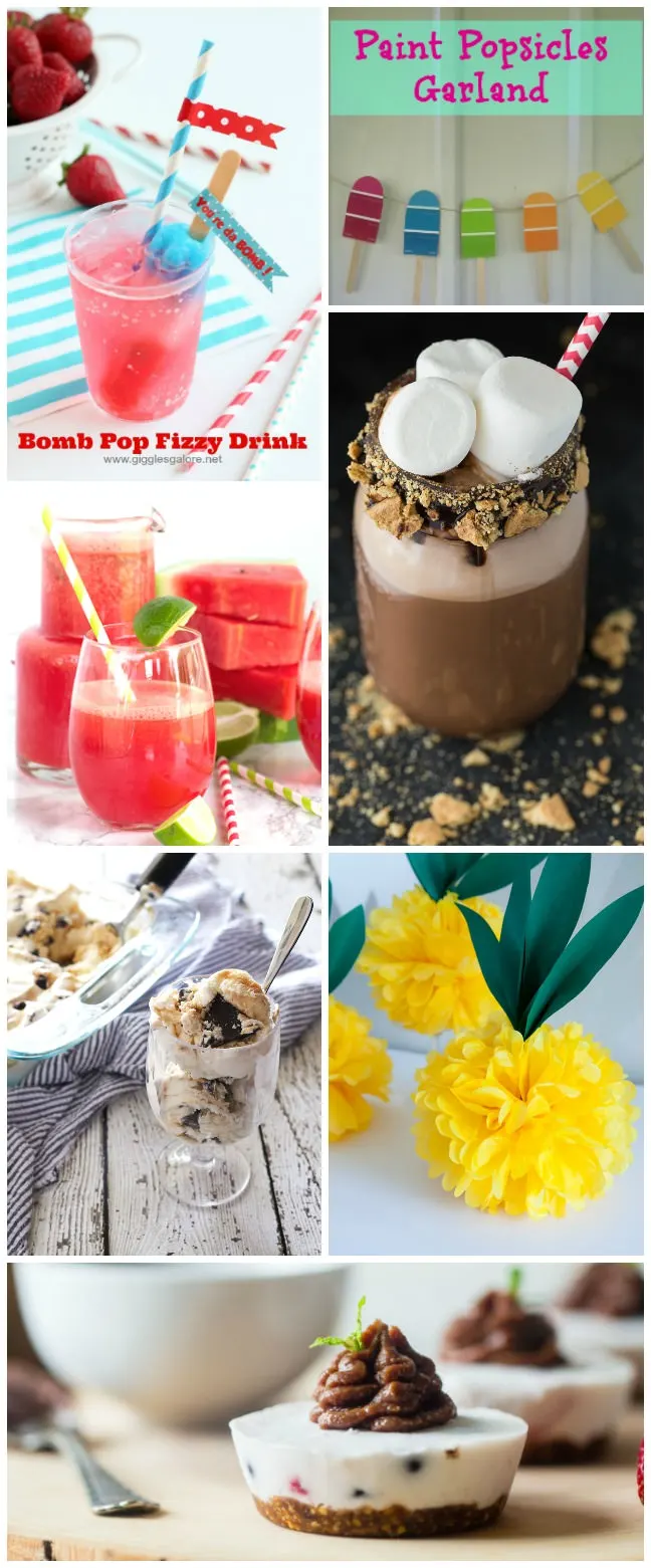 It's hot, hot, hot! Keep cool this summer with these Summer Fun Recipes and Crafts with milkshakes, ice creams and cool crafts for you summer parties.