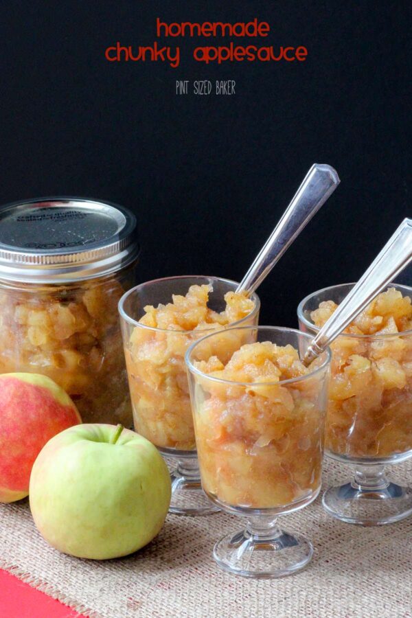 An image linking to my homemade chunky applesauce recipe.