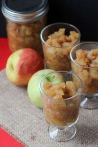 Homemade Chunky Applesauce is a fall season MUST for us! I enjoy it for breakfast, snack, and a dinner side! Make it as chunky or as smooth as you like.