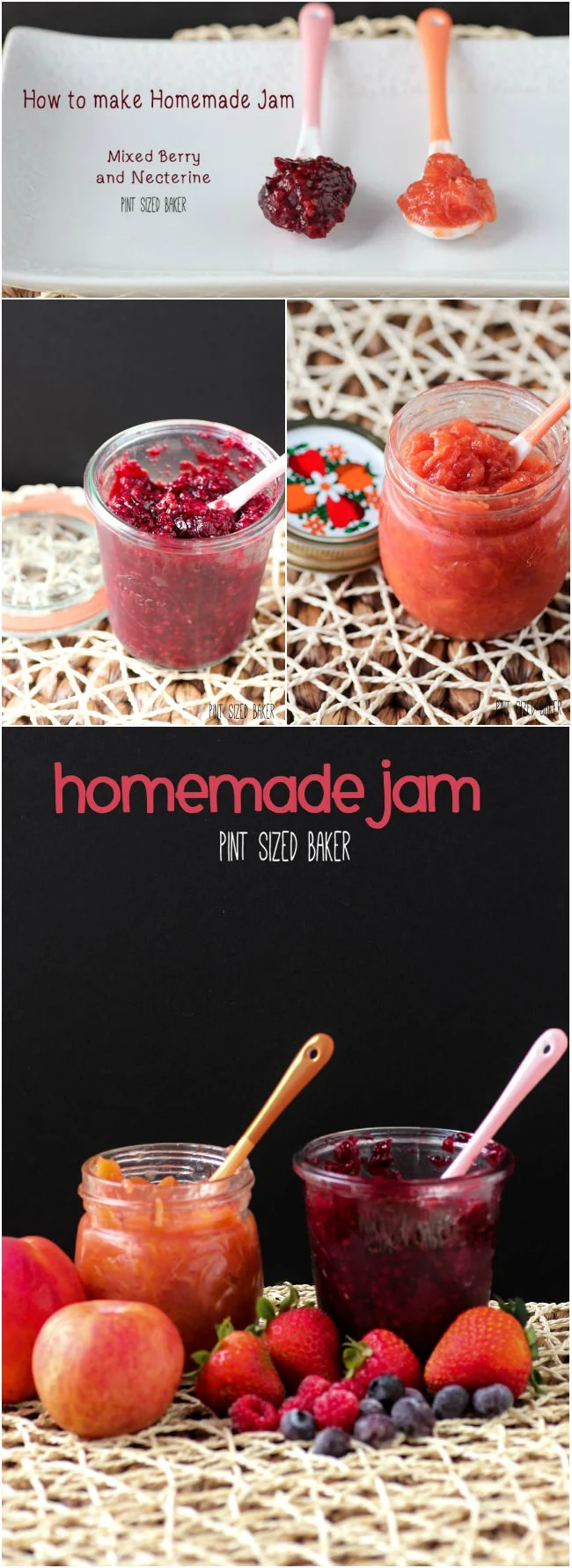 Making your own homemade jam with fresh, seasonal fruits is easy. I made mixed berries and a nectarine jam in an hour.