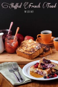 Heat up you skillet, because you're making this Stuffed French Toast! Stuffed full of cream cheese and homemade jam. You'll love it!
