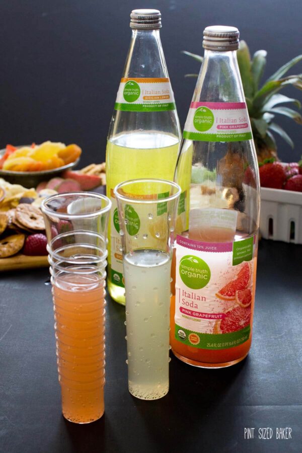 Organic Italian Soda from Kroger are perfect for your dessert charcuterie plate.