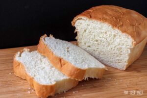 Set aside a day and make some homemade sandwich bread with the kids. This recipe makes two loaves!